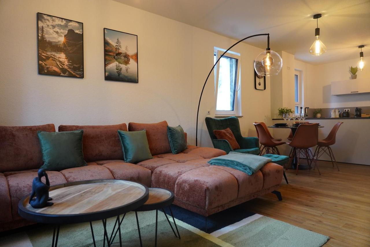 Design-Apartment I Direkt Im Zentrum I Boxspring I Nespresso I Terrasse Mit Garten I Parkplatz Bad Krozingen Ngoại thất bức ảnh